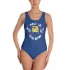 SpongeBob SquarePants Made in Bikini Bottom Women's One-Piece Swimsuit sold by MTV