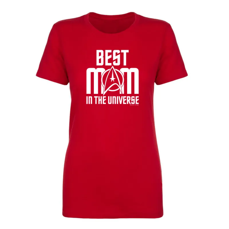 Star Trek: The Original Series Best Mom in the Universe Women's Short Sleeve T-Shirt sold by MTV