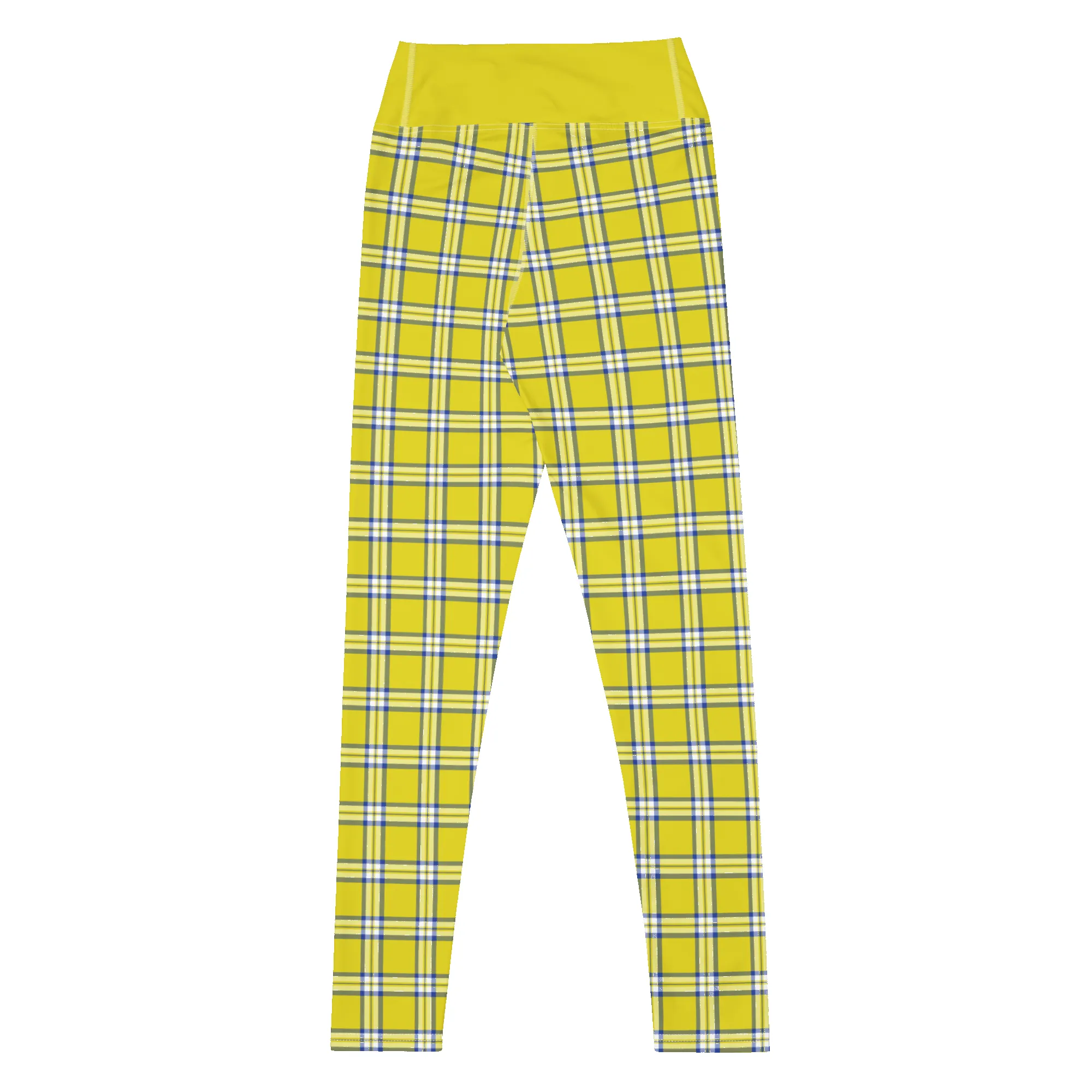 Clueless Yellow Plaid High-Waisted Leggings sold by MTV product image thumbnail 2