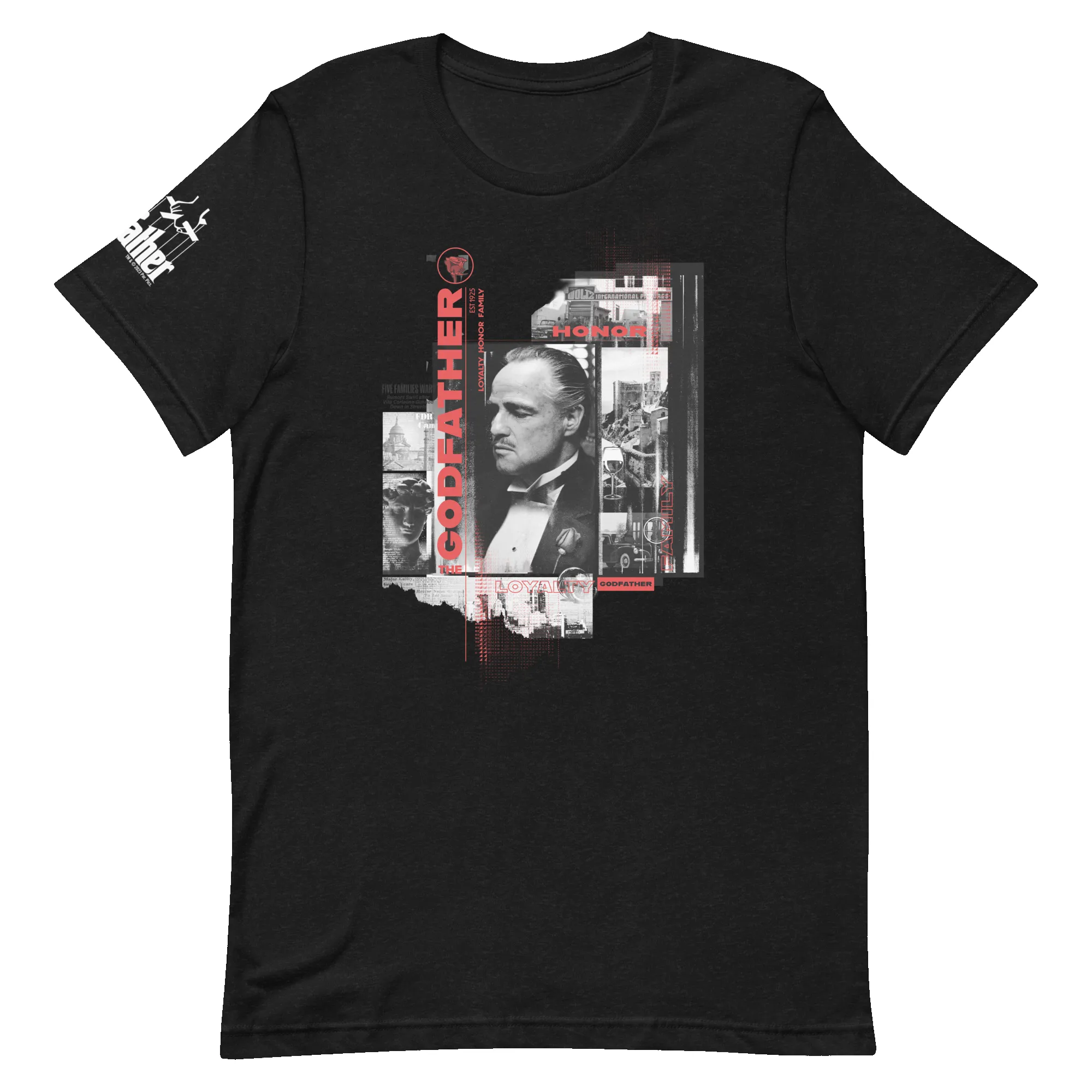 The Godfather "Honor Loyalty Family" Adult Short Sleeve T-Shirt sold by MTV