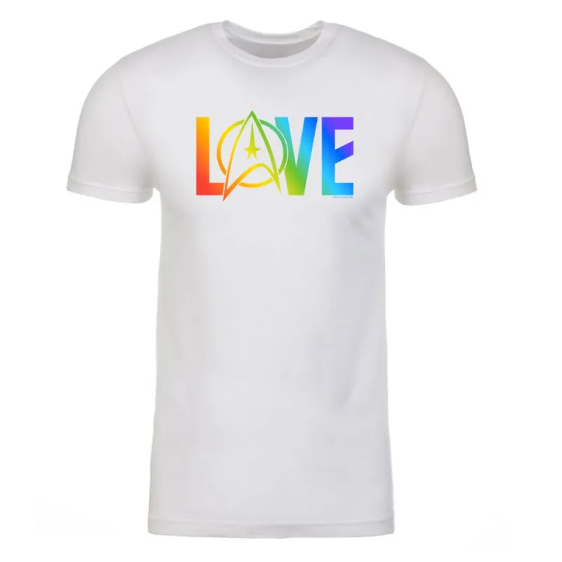 Star Trek: The Original Series Pride Love Adult Short Sleeve T-Shirt sold by MTV