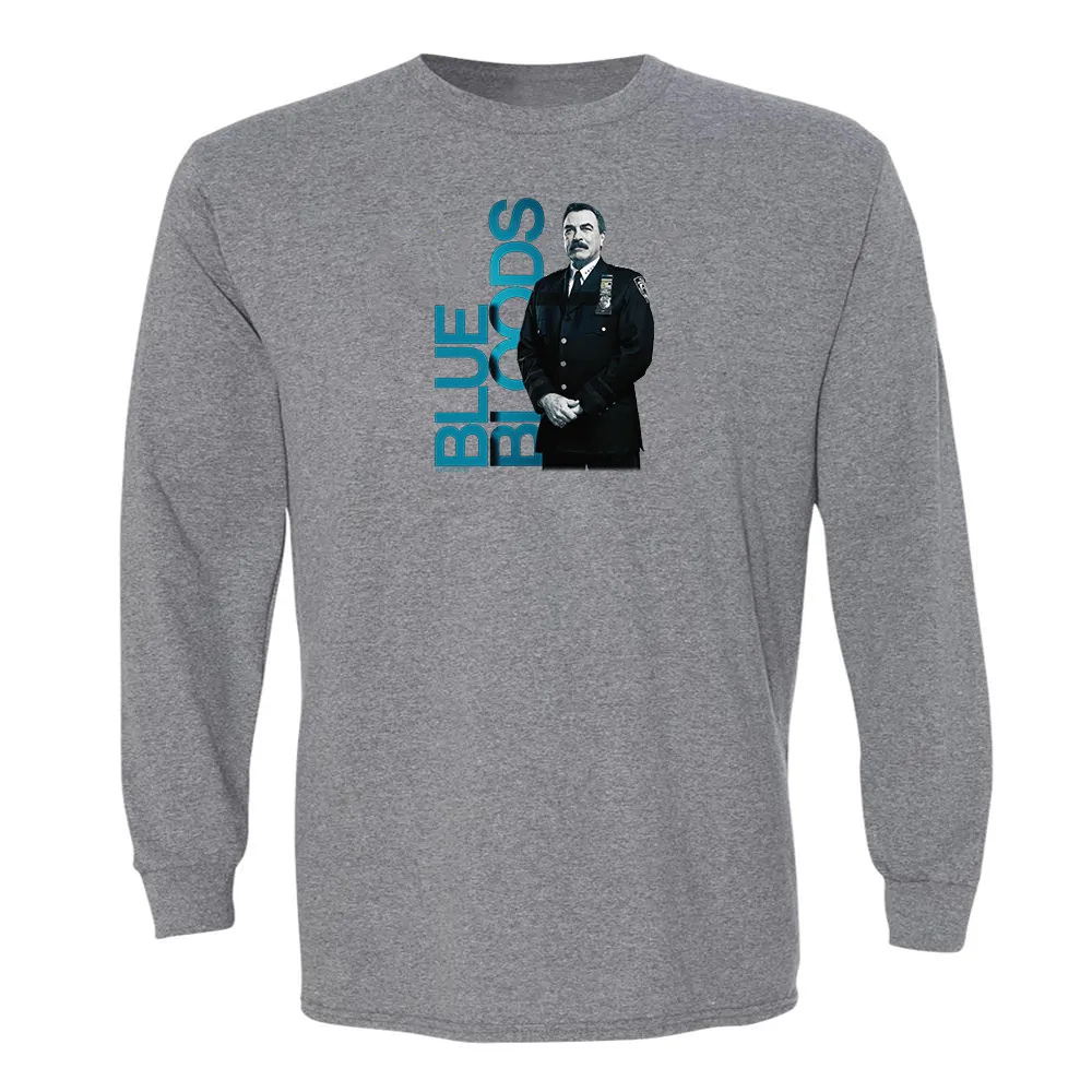 Blue Bloods Frank Reagan Adult Long Sleeve T-Shirt sold by MTV product image thumbnail 3