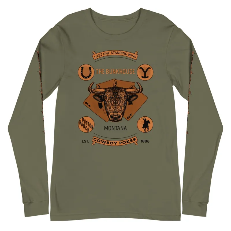 Yellowstone Bunkhouse Bison Long Sleeve T-Shirt sold by MTV