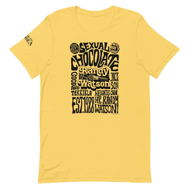 Coming To America Randy Watson Adult Short Sleeve T-Shirt sold by MTV