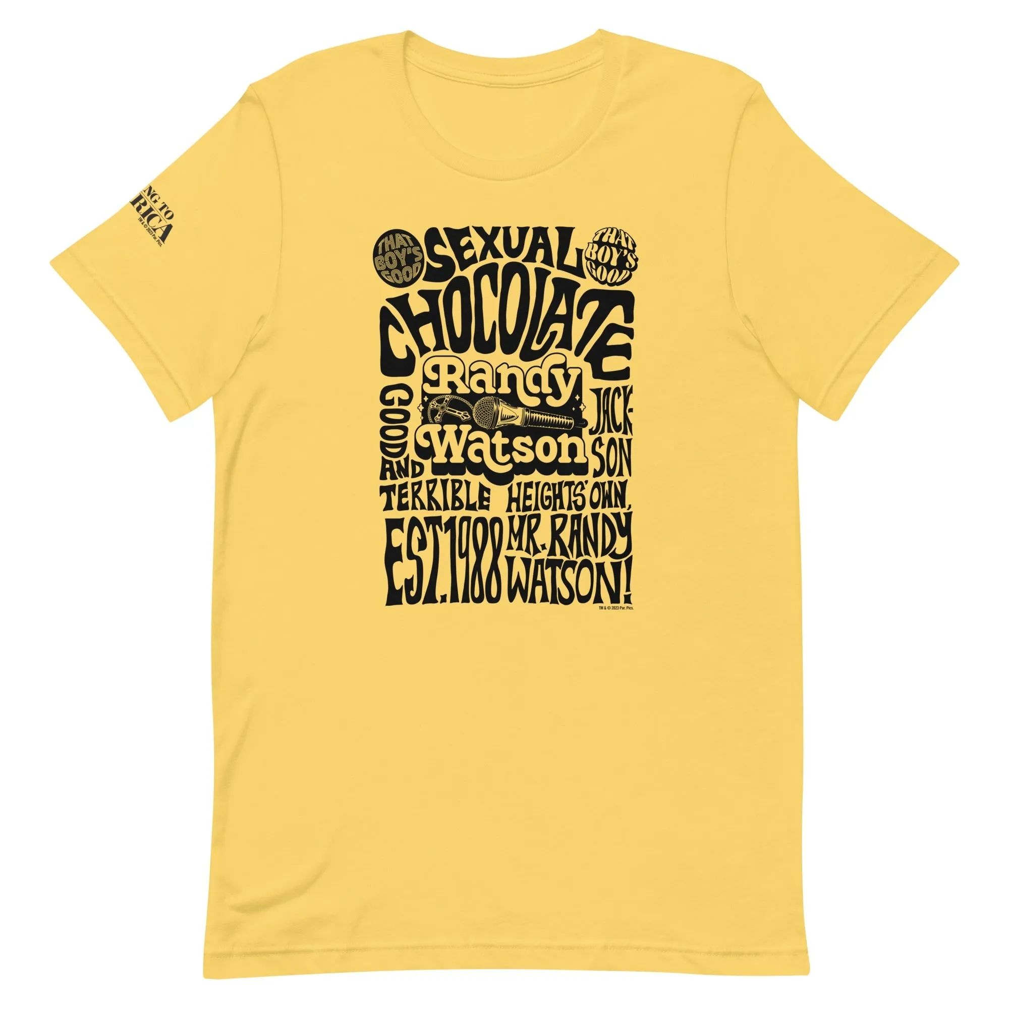 Coming To America Randy Watson Adult Short Sleeve T-Shirt sold by MTV