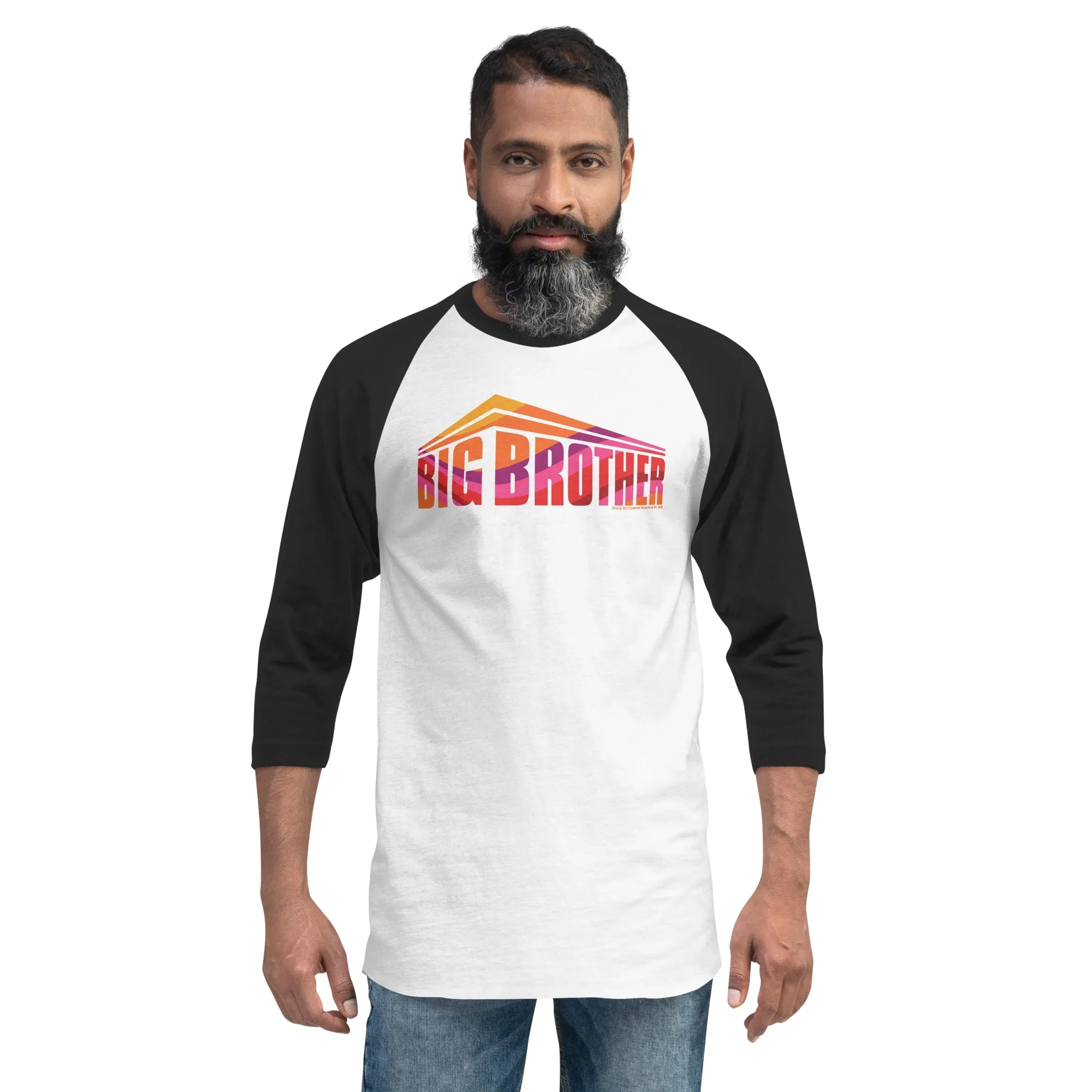 Big Brother Swirl Logo Unisex 3/4 Sleeve Raglan Shirt sold by MTV product image thumbnail 2