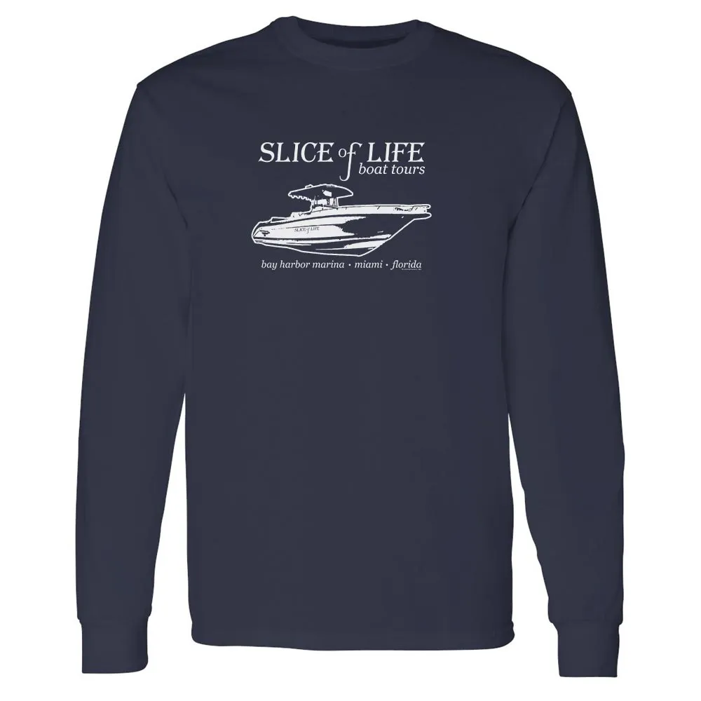 Dexter Slice of Life Boat Tours Adult Long Sleeve T-Shirt sold by MTV