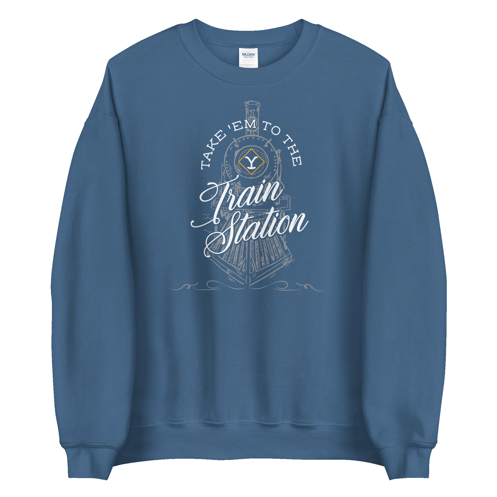 Yellowstone Take 'Em To The Train Station Fleece Crewneck Sweatshirt sold by MTV product image thumbnail 5