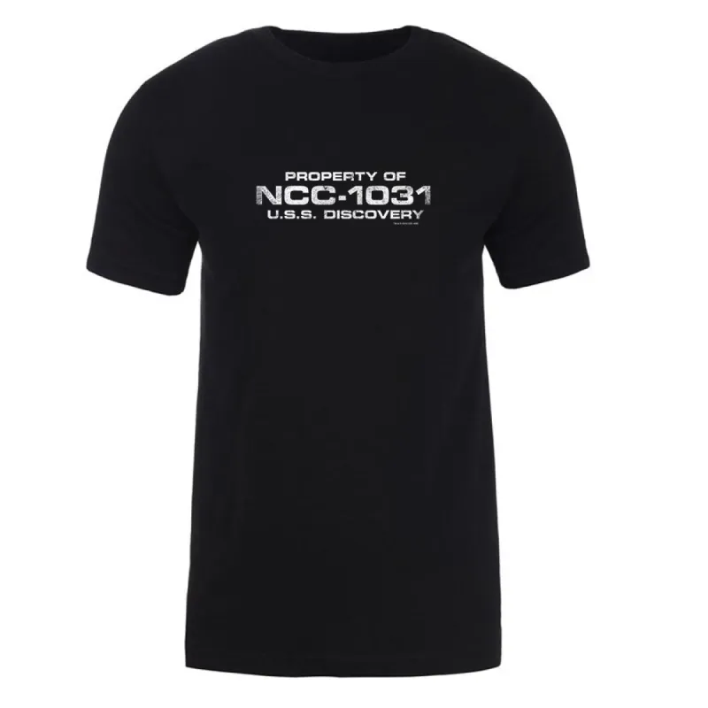 Star Trek: Discovery Property of U.S.S. Discovery Adult Short Sleeve T-Shirt sold by MTV
