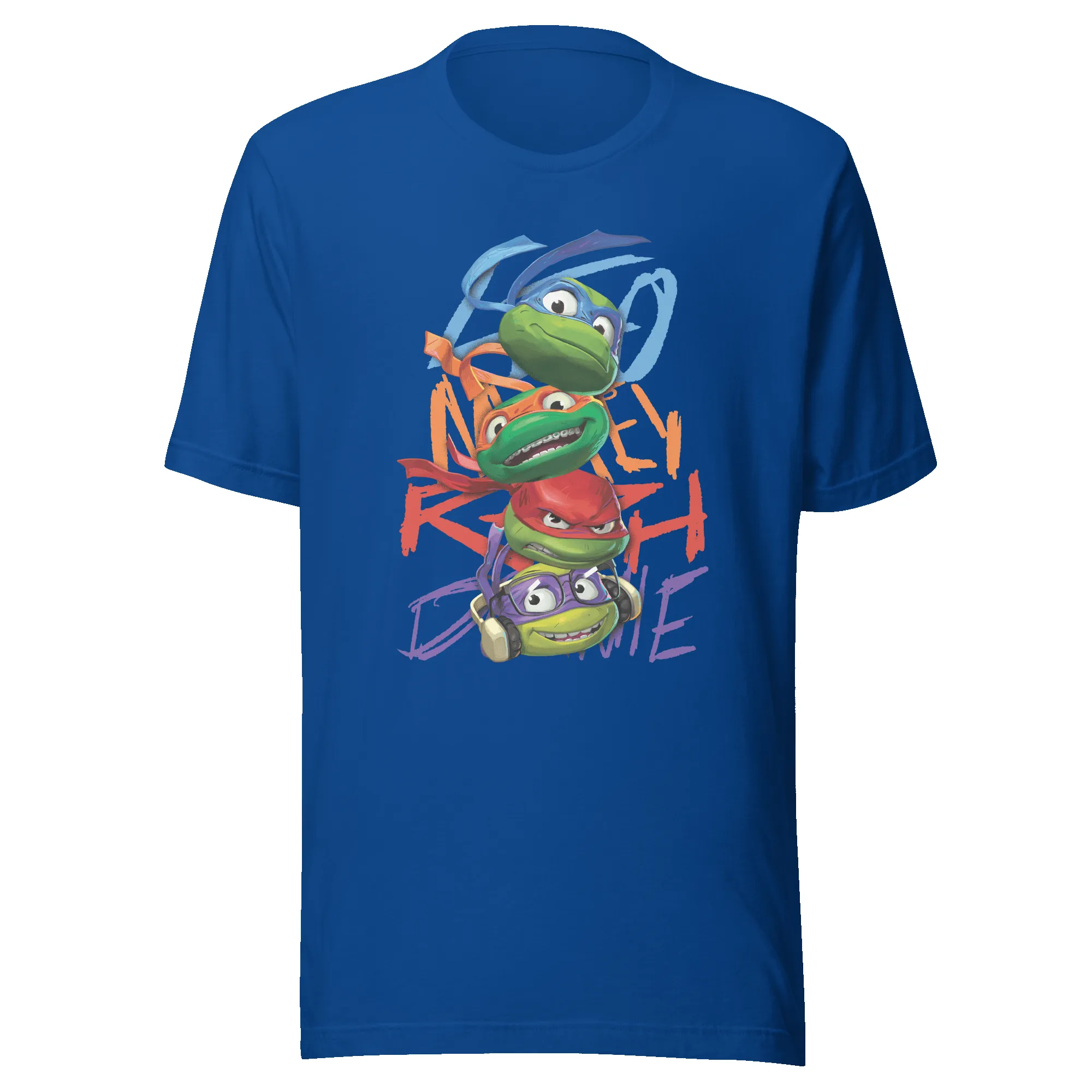 Teenage Mutant Ninja Turtles: Mutant Mayhem Faces Adult Short Sleeve T-Shirt sold by MTV