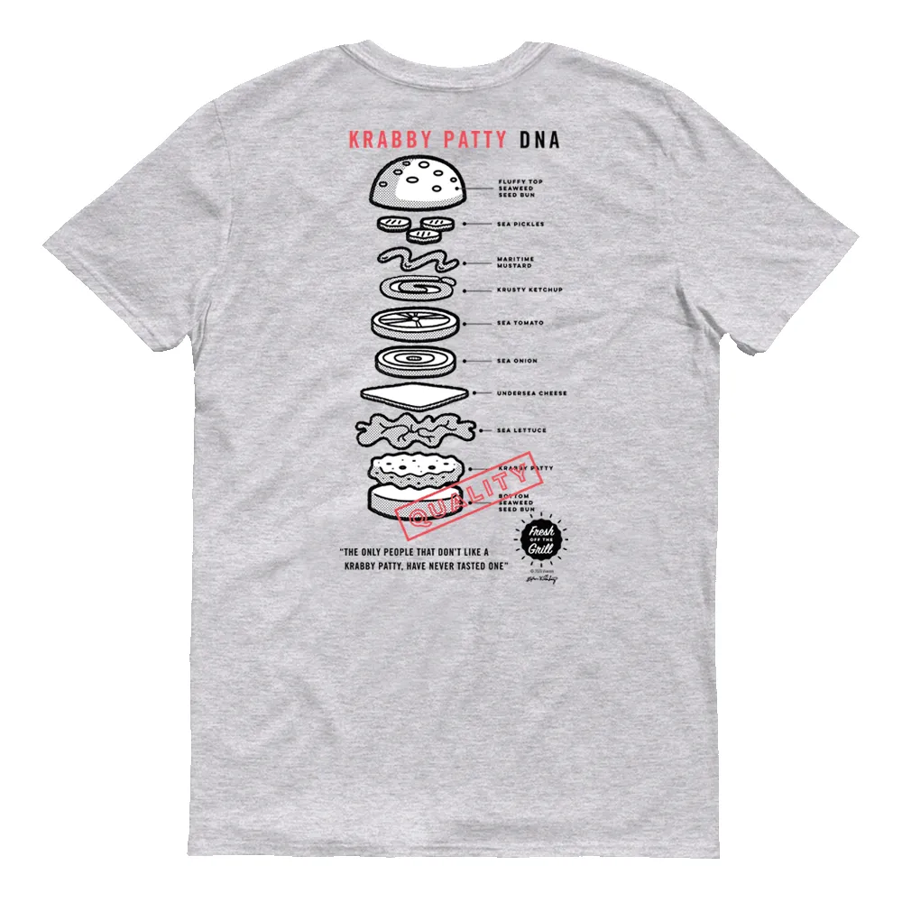 SpongeBob SquarePants The Krusty Krab DNA Adult Short Sleeve T-Shirt sold by MTV