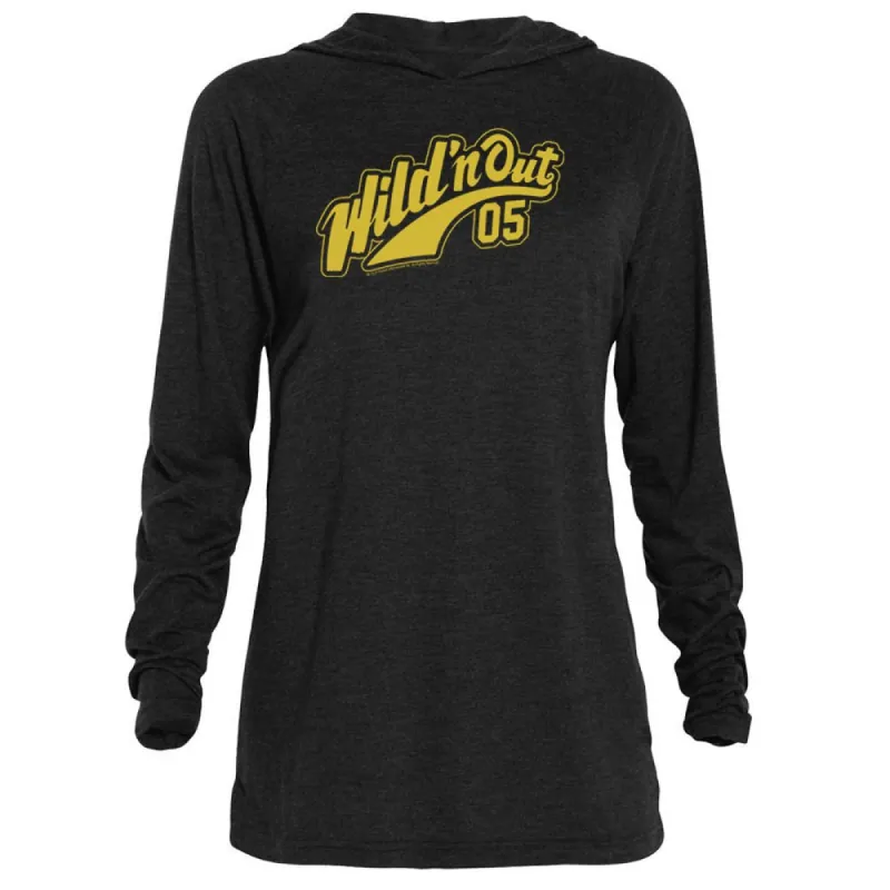 Wild 'N Out Jersey Logo Adult Tri-Blend Raglan Hoodie sold by MTV