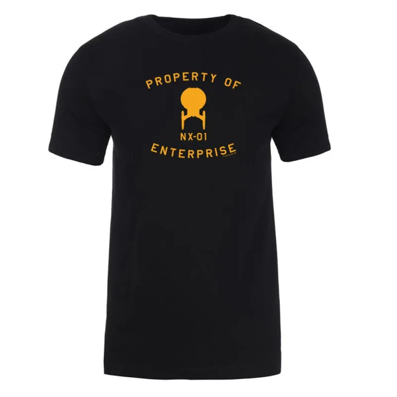 Star Trek: Enterprise Property of Enterprise Adult Short Sleeve T-Shirt sold by MTV