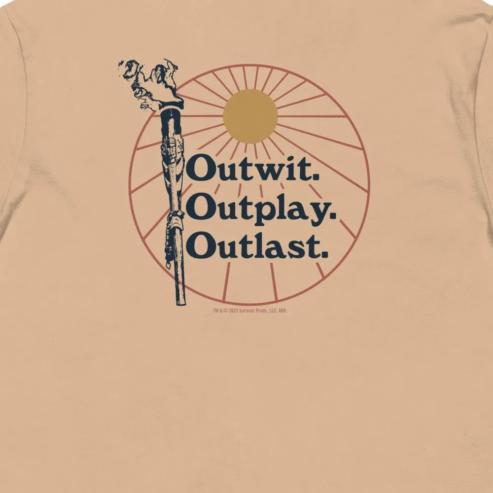 Survivor Outwit, Outplay, Outlast Torch T-Shirt sold by MTV product image thumbnail 4