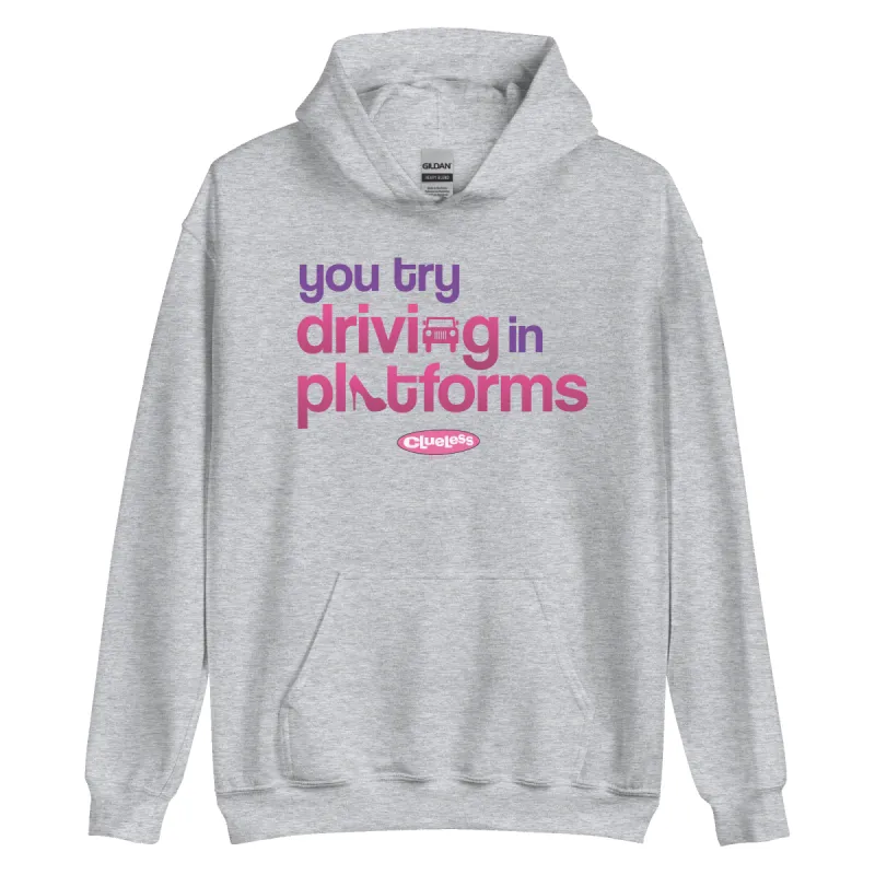 Clueless Driving In Platforms Hooded Sweatshirt sold by MTV