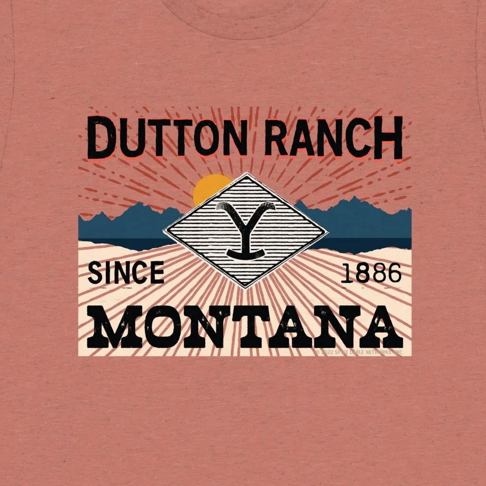 Yellowstone Dutton Ranch Montana Tri-Blend Short Sleeve T-Shirt sold by MTV product image thumbnail 2