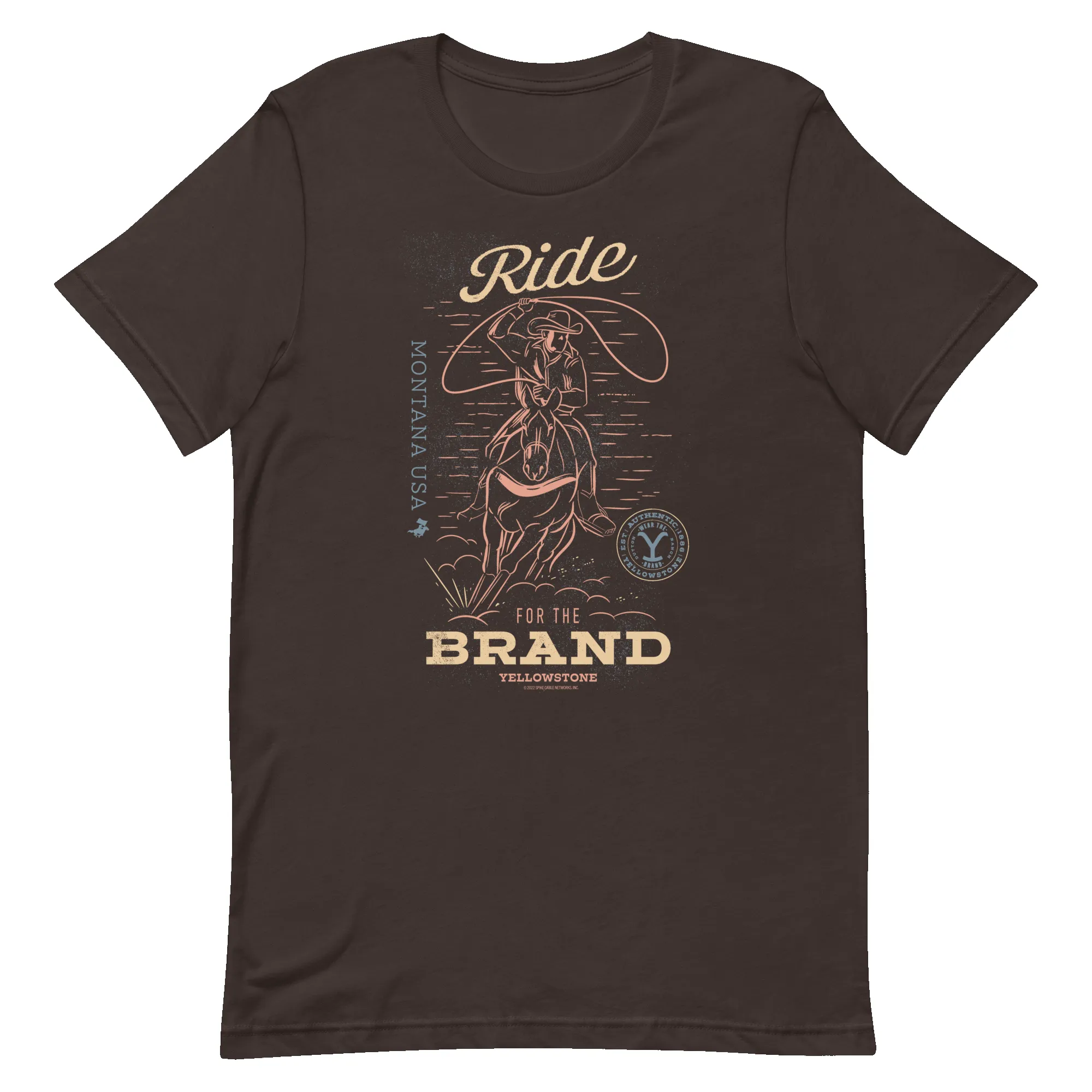 Yellowstone Ride for the Brand Adult Short Sleeve T-Shirt sold by MTV