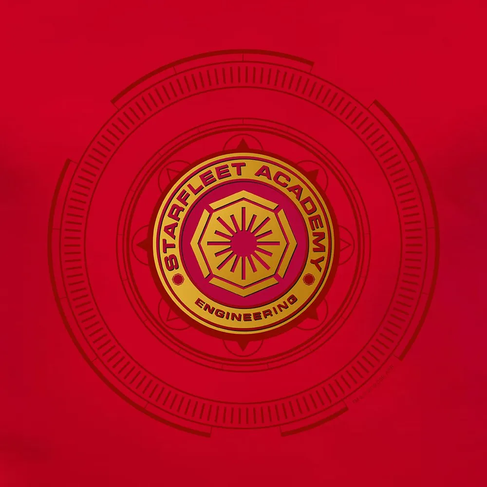 Star Trek Starfleet Academy Engineering Badge Adult Short Sleeve T-Shirt sold by MTV product image thumbnail 3