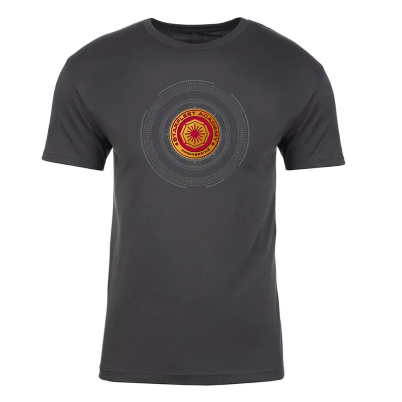 Star Trek Starfleet Academy Engineering Badge Adult Short Sleeve T-Shirt sold by MTV