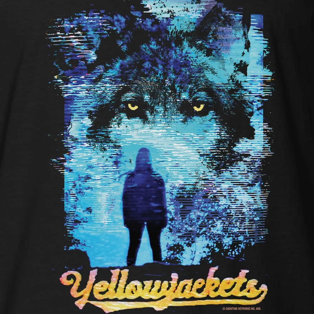 Yellowjackets Wolf TV Glitch Adult Short Sleeve T-Shirt sold by MTV product image thumbnail 2