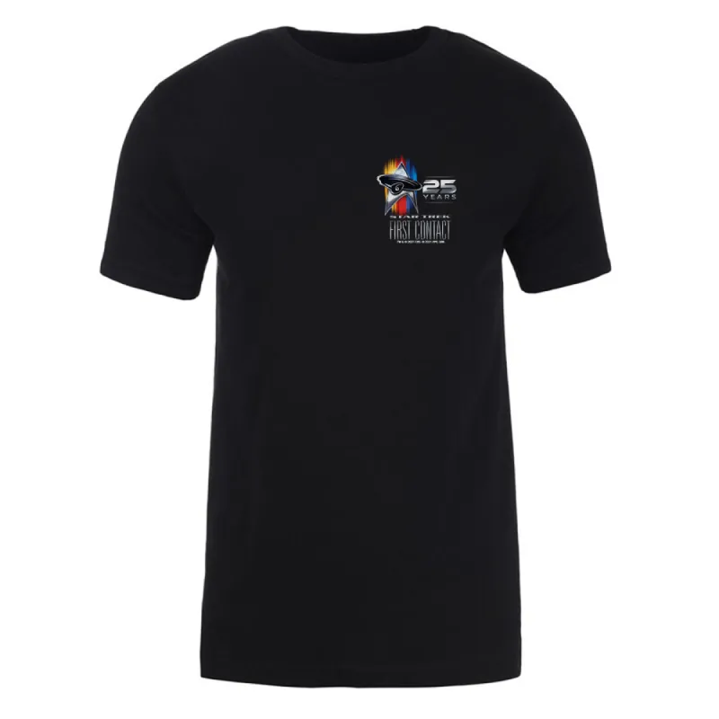 Star Trek: First Contact 25th Anniversary Small Logo Adult Short Sleeve T-Shirt sold by MTV