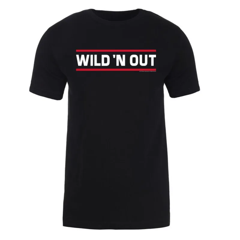 Wild 'N Out Lined Logo Adult Short Sleeve T-Shirt sold by MTV
