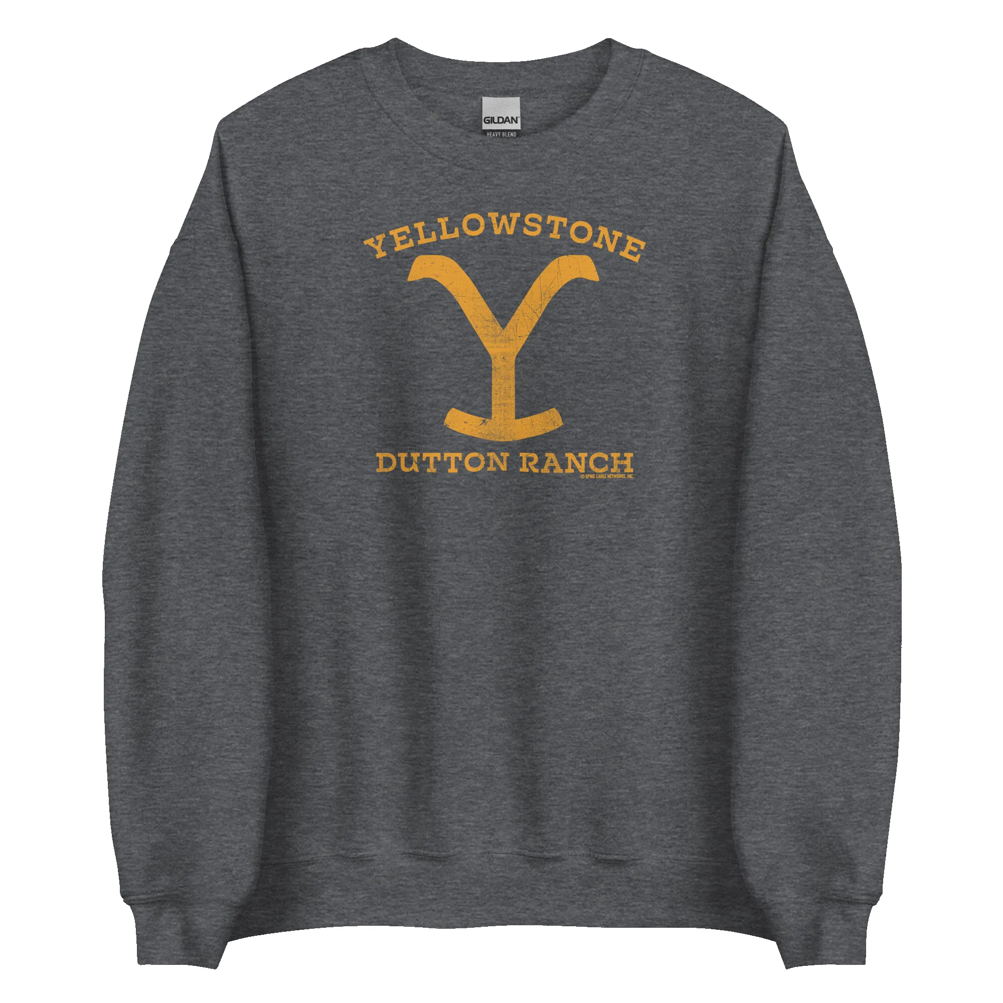 Yellowstone Dutton Ranch Distressed Logo Fleece Crewneck Sweatshirt sold by MTV product image thumbnail 4