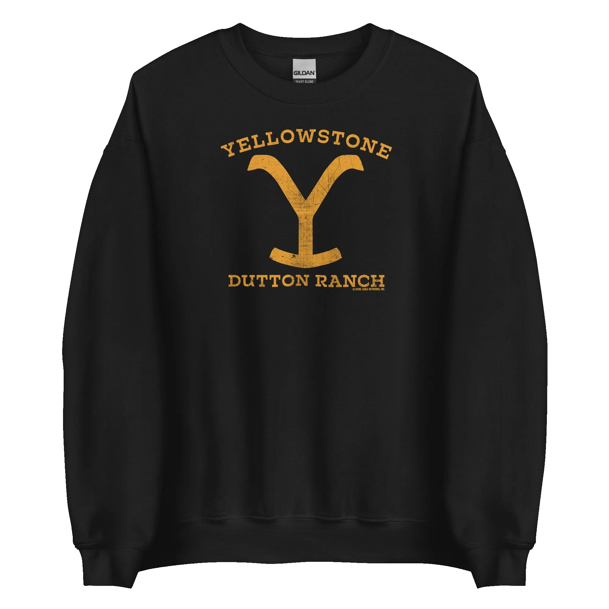 Yellowstone Dutton Ranch Distressed Logo Fleece Crewneck Sweatshirt sold by MTV product image thumbnail 3