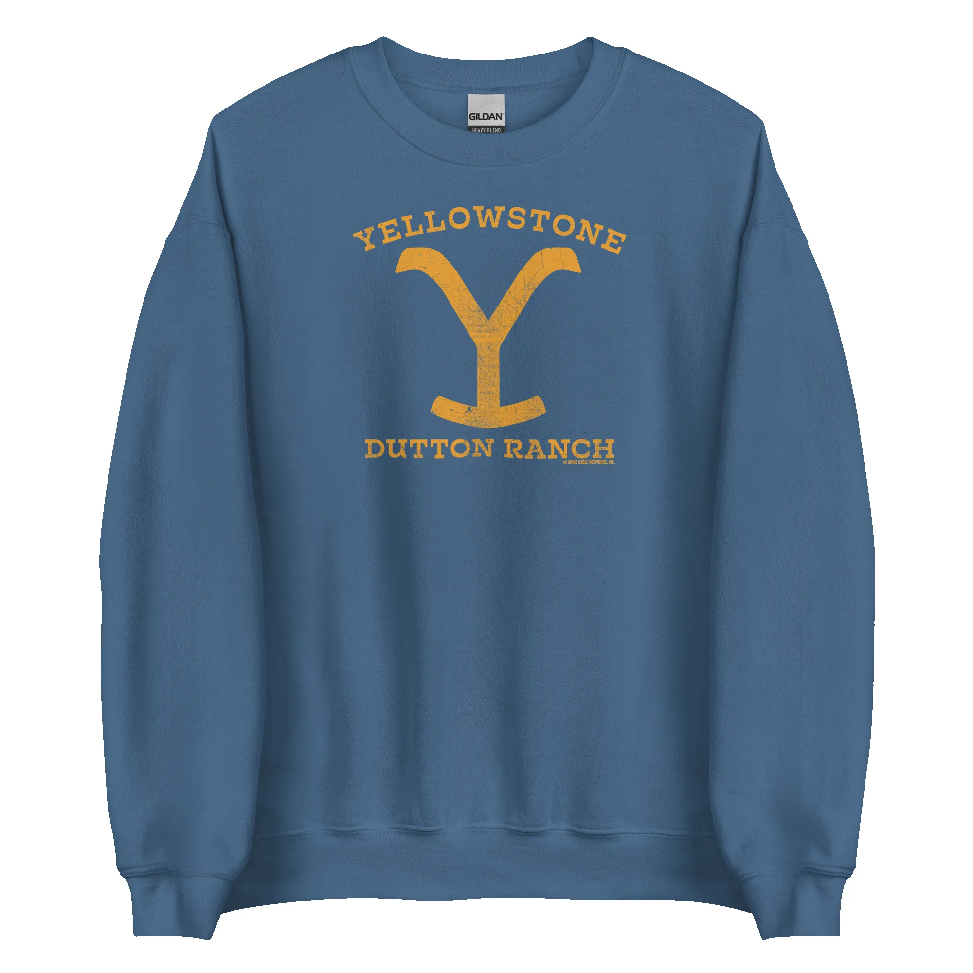 Yellowstone Dutton Ranch Distressed Logo Fleece Crewneck Sweatshirt sold by MTV