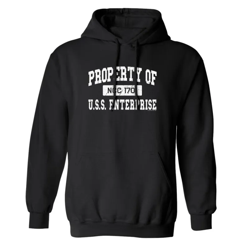 Star Trek: The Original Series Property of U.S.S. Enterprise 1701 Fleece Hooded Sweatshirt sold by MTV