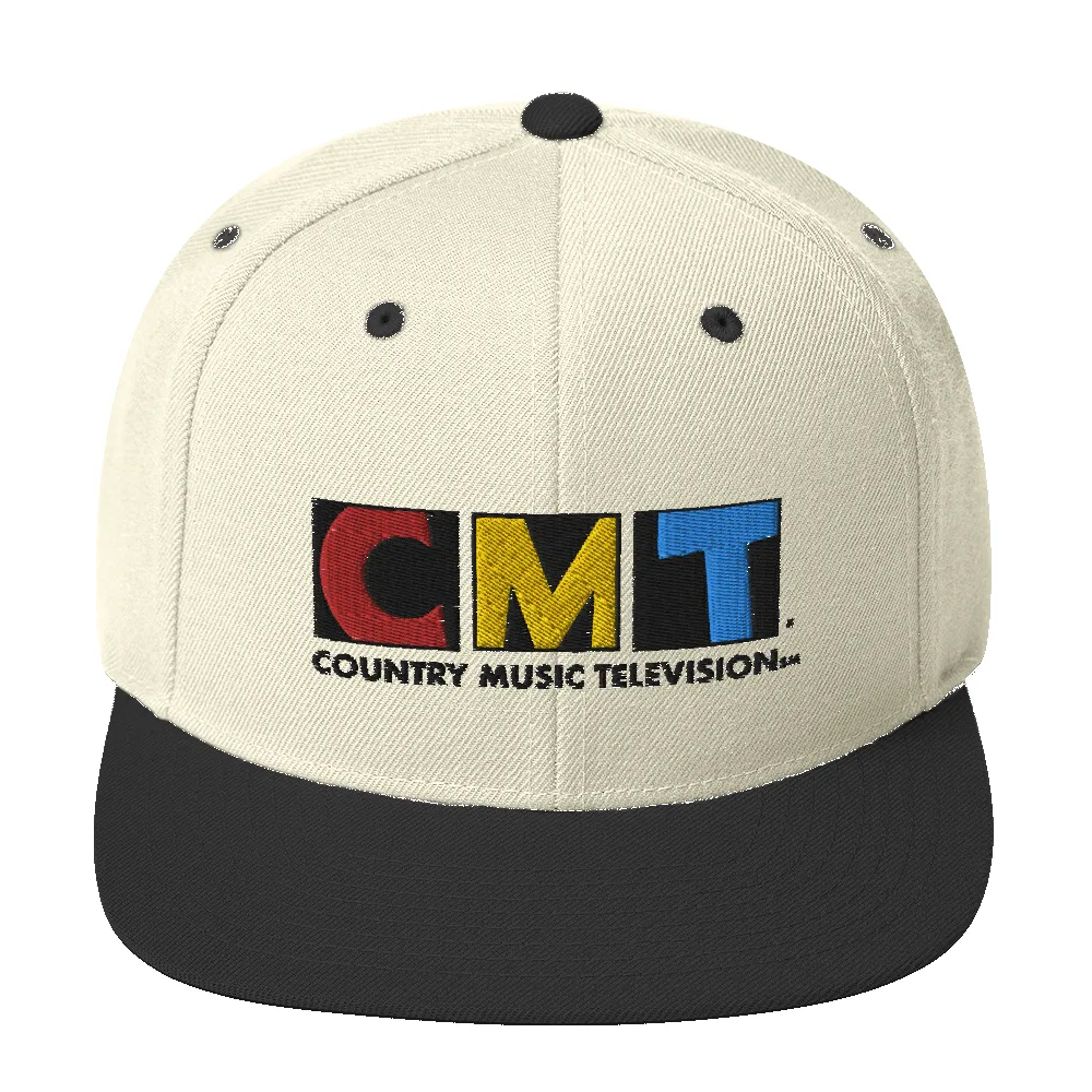 CMT Logo Embroidered Classic Snapback Hat sold by MTV