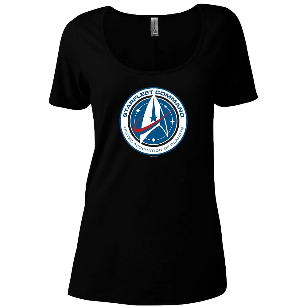 Star Trek: Discovery Starfleet Command Women's Relaxed Scoop Neck T-Shirt sold by MTV