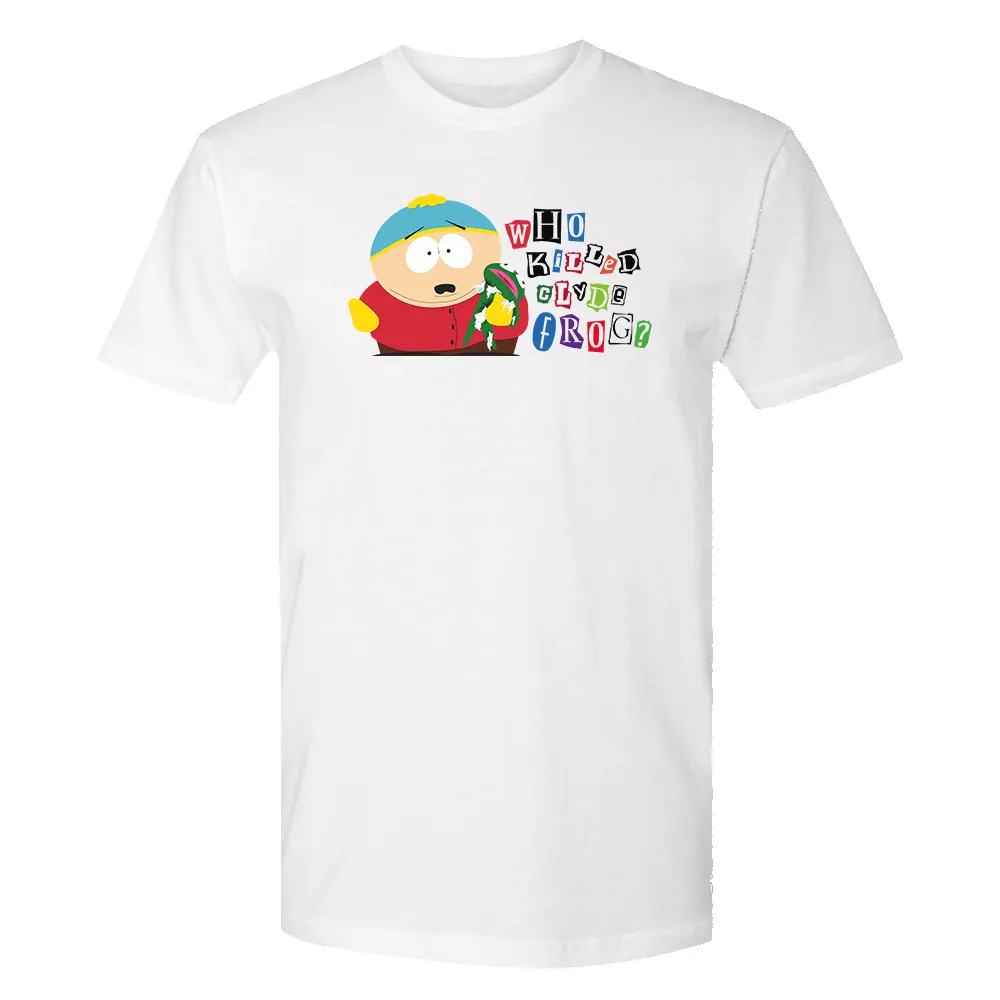 South Park Cartman Who Killed Clyde Frog Adult Short Sleeve T-Shirt sold by MTV