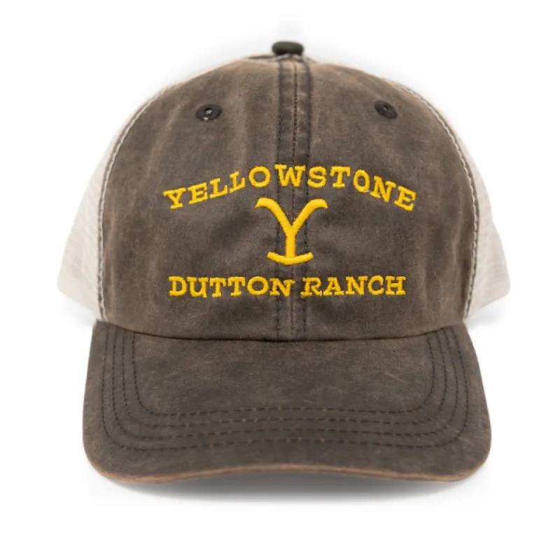 Yellowstone Logo As Seen On TV Brown Washed Hat sold by MTV