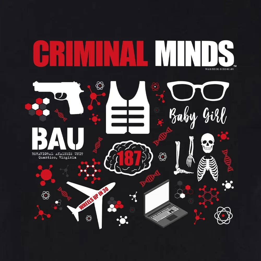 Criminal Minds Icon Mashup Adult Short Sleeve T-Shirt sold by MTV product image thumbnail 2