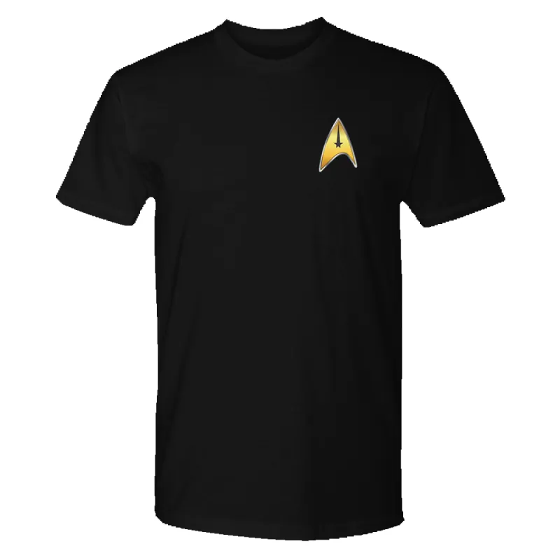Star Trek: Strange New Worlds Logo Adult Short Sleeve T-Shirt sold by MTV