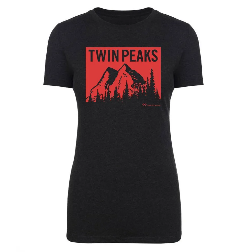 Twin Peaks Red Mountain Range Women's Tri-Blend T-Shirt sold by MTV