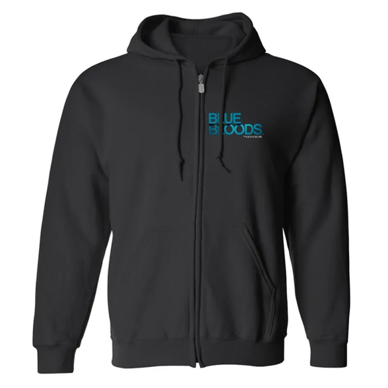 Blue Bloods Logo Fleece Zip-Up Hooded Sweatshirt sold by MTV