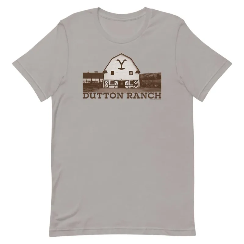 Yellowstone Dutton Ranch Barn Adult Short Sleeve T-Shirt sold by MTV