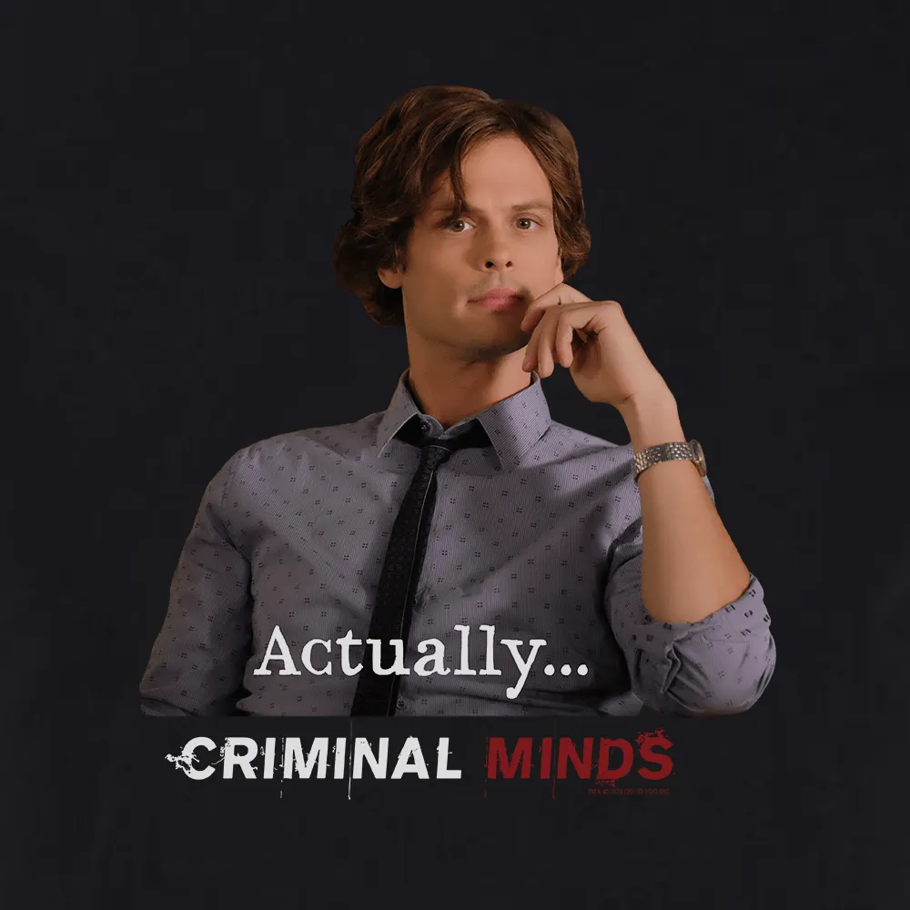 Criminal Minds Spencer Reid Actually... Adult Short Sleeve T-Shirt 2 sold by MTV product image thumbnail 2