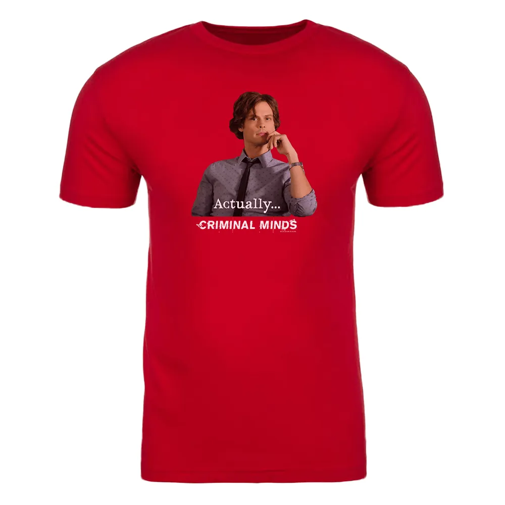Criminal Minds Spencer Reid Actually... Adult Short Sleeve T-Shirt 2 sold by MTV product image thumbnail 4