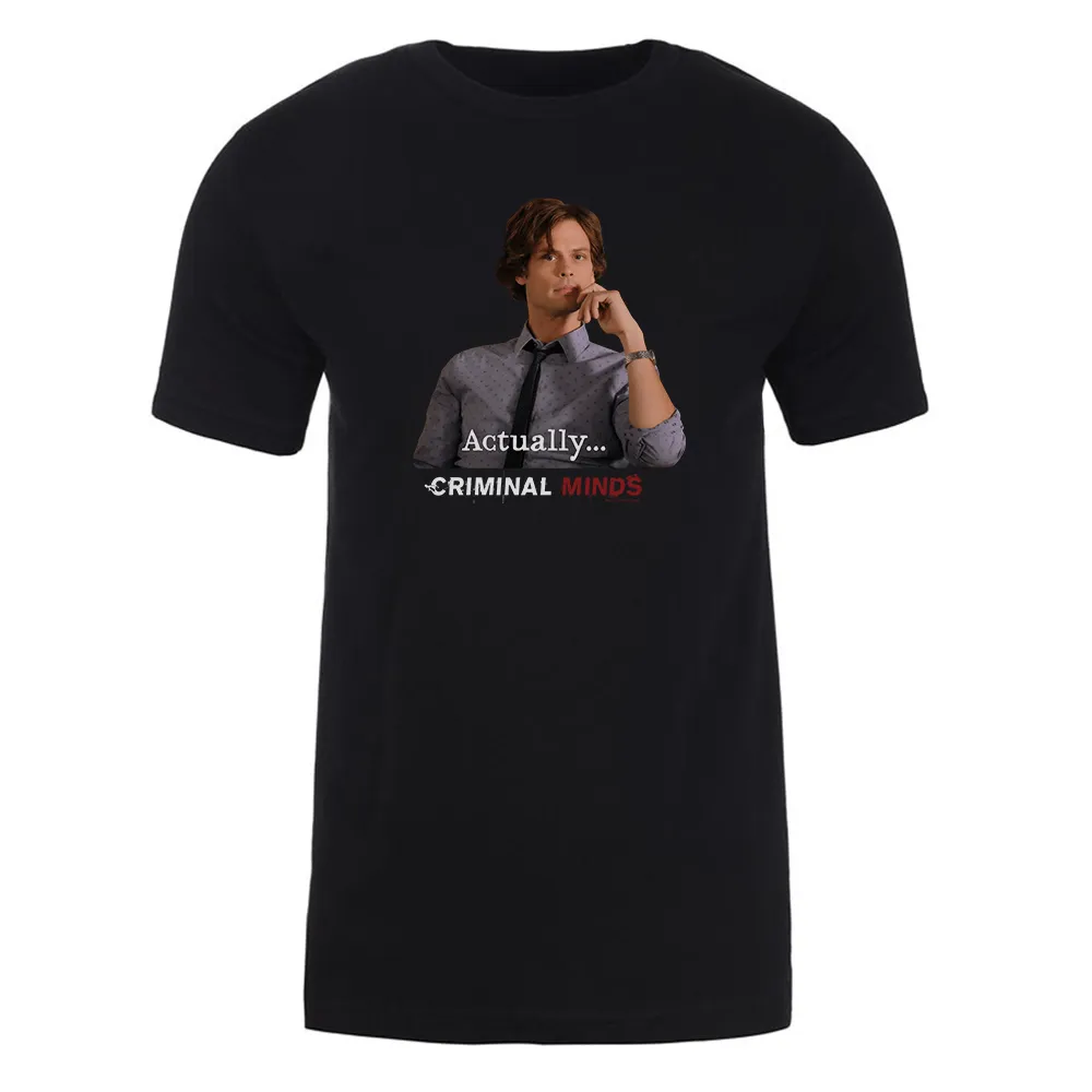 Criminal Minds Spencer Reid Actually... Adult Short Sleeve T-Shirt 2 sold by MTV