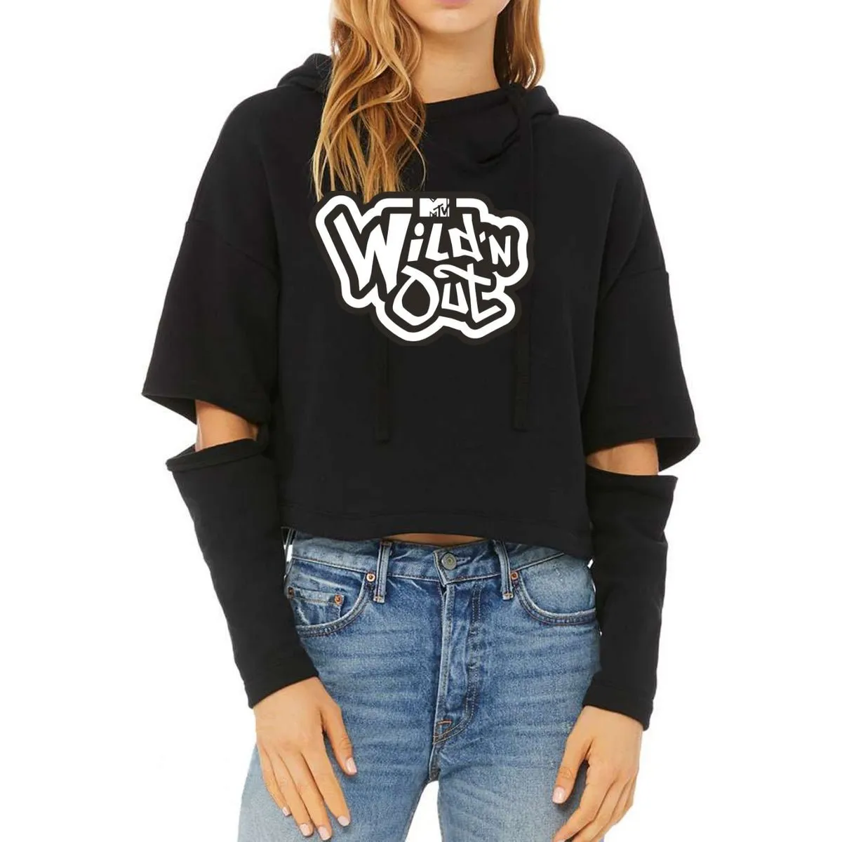 Wild 'N Out Logo Women's Cut Out Hooded Sweatshirt sold by MTV