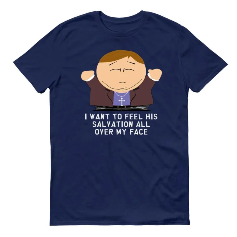 South Park Cartman Salvation All Over My Face Adult Short Sleeve T-Shirt sold by MTV