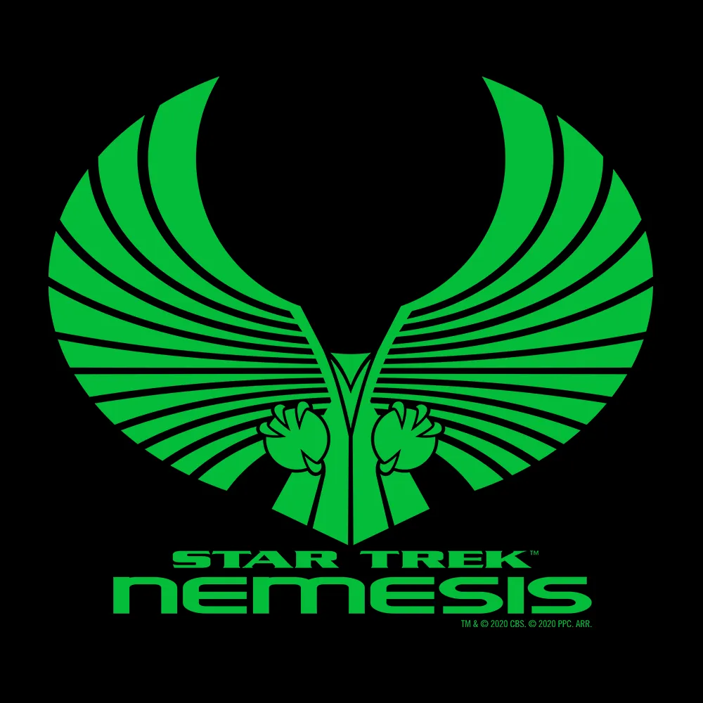 Star Trek X: Nemesis Logo Adult Short Sleeve T-Shirt sold by MTV product image thumbnail 2