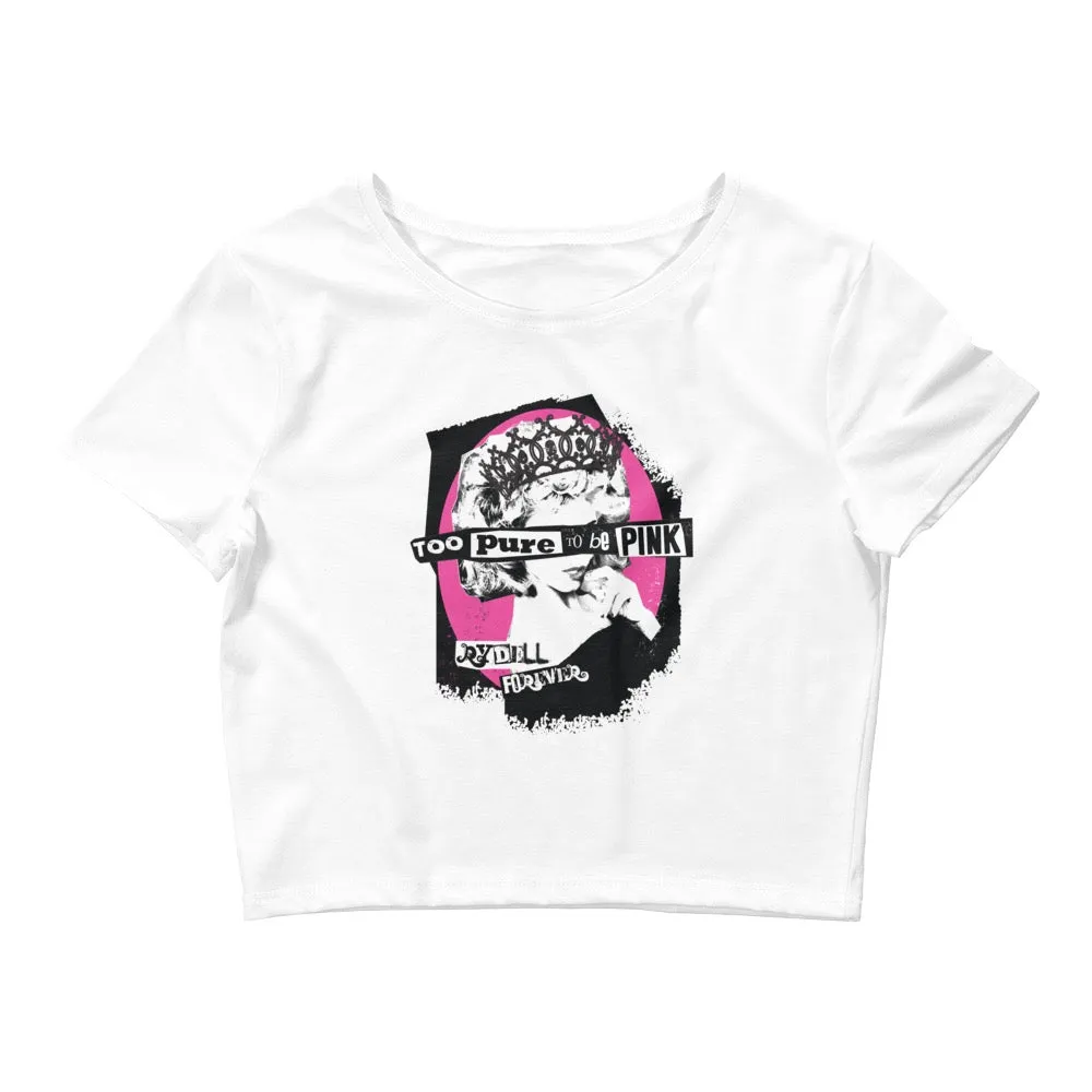 Grease Too Pure To Be Pink Women's Crop T-Shirt sold by MTV