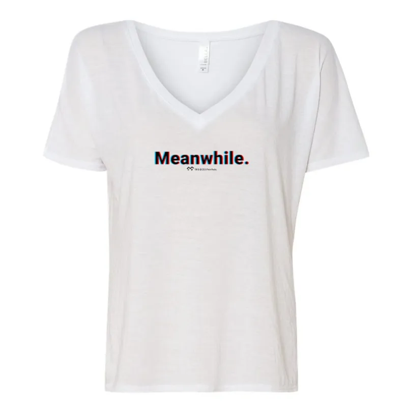Twin Peaks Meanwhile 3D Women's Relaxed V-Neck T-Shirt sold by MTV