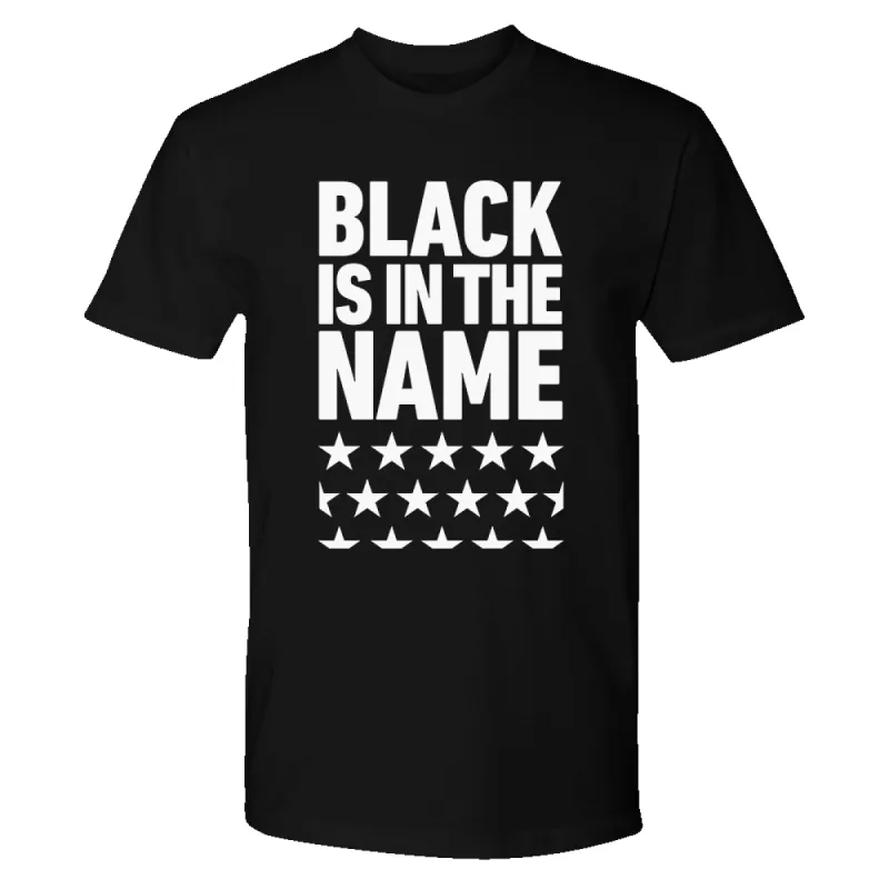 BET Black Is In The Name Adult Short Sleeve T-Shirt sold by MTV