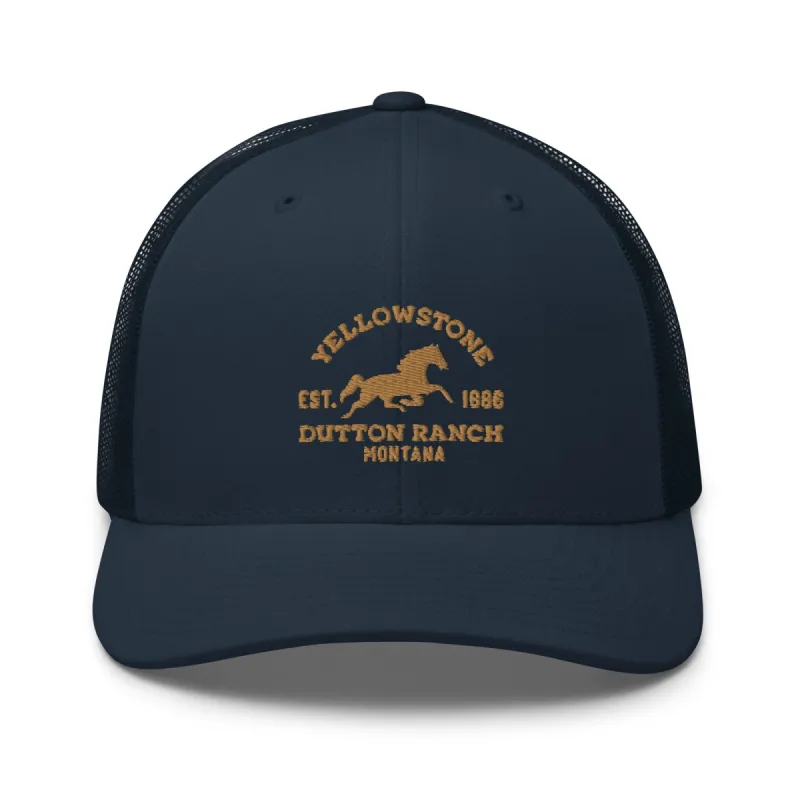 Yellowstone Dutton Ranch Montana Retro Trucker Hat sold by MTV