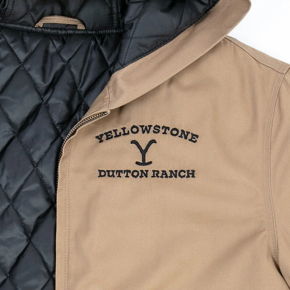 Yellowstone Dutton Ranch Hooded Khaki Jacket sold by MTV product image thumbnail 2